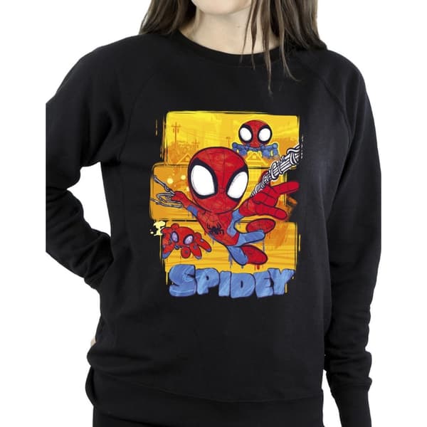 Marvel Womens/Ladies Spidey And His Amazing Friends Flying Sweatshirt