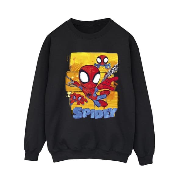 Marvel Womens/Ladies Spidey And His Amazing Friends Flying Sweatshirt