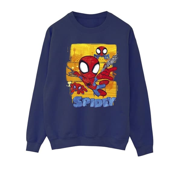 Marvel Womens/Ladies Spidey And His Amazing Friends Flying Sweatshirt