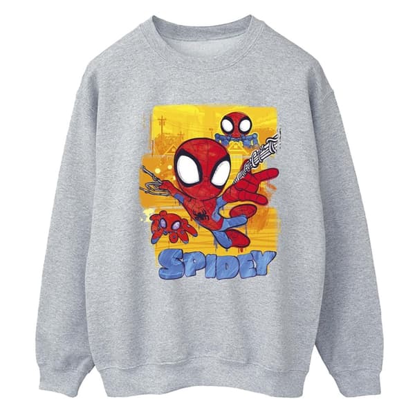 Marvel Womens/Ladies Spidey And His Amazing Friends Flying Sweatshirt
