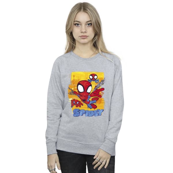 Marvel Womens/Ladies Spidey And His Amazing Friends Flying Sweatshirt