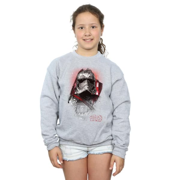 Star Wars Sweatshirt med borst för flickor Kapten Phasma från Sista Jedi