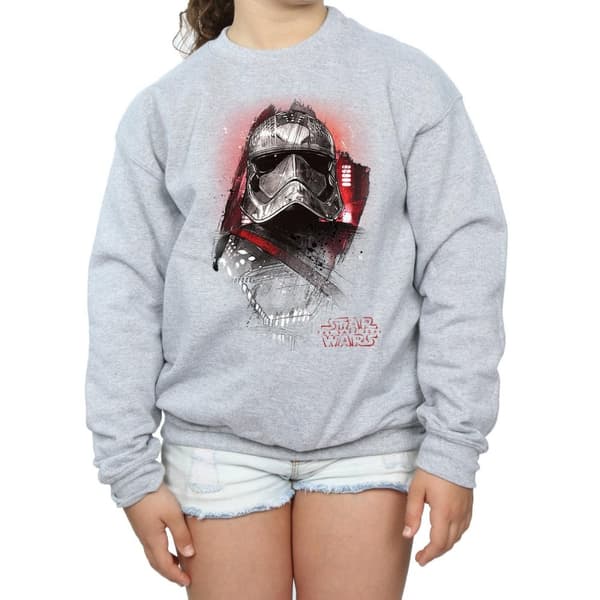 Star Wars Sweatshirt med borst för flickor Kapten Phasma från Sista Jedi