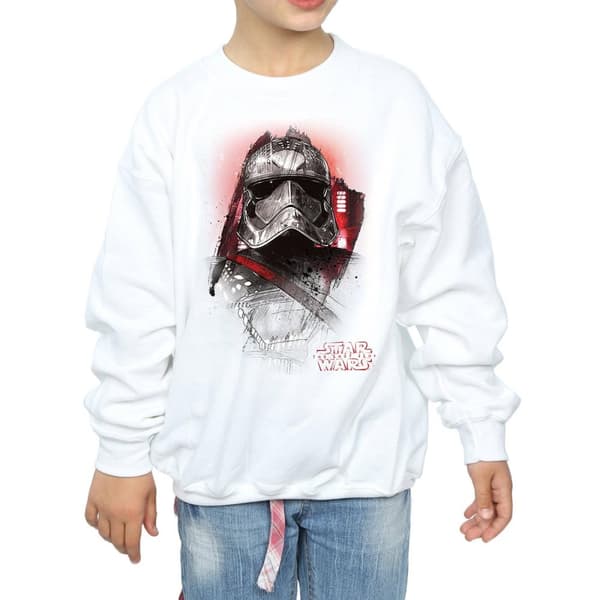 Star Wars Sweatshirt med borst för flickor Kapten Phasma från Sista Jedi