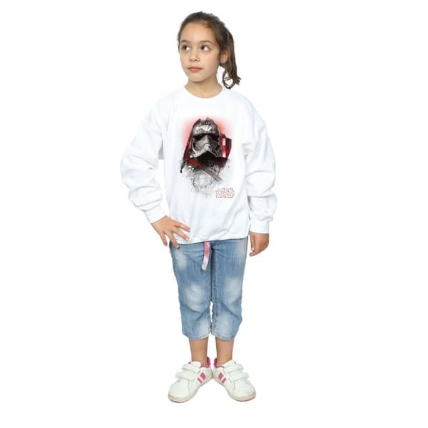 Star Wars Sweatshirt med borst för flickor Kapten Phasma från Sista Jedi