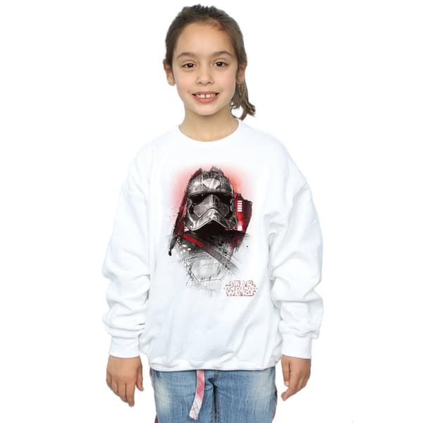 Star Wars Sweatshirt med borst för flickor Kapten Phasma från Sista Jedi