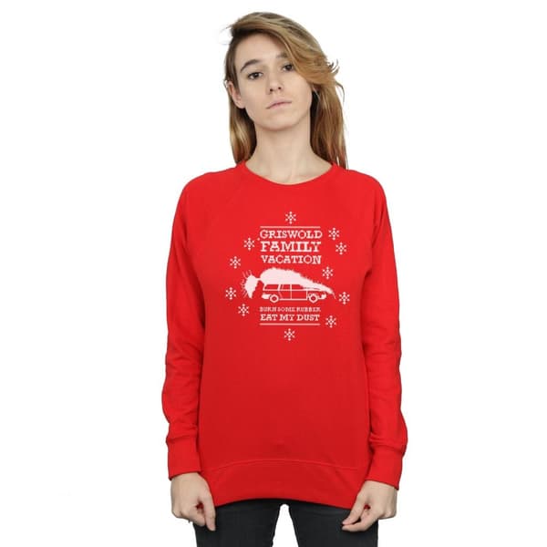 National Lampoon´s Christmas Vacation Womens/Ladies Eat My Dust Sweatshirt