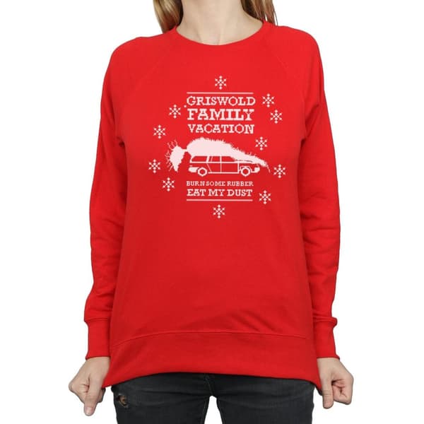 National Lampoon´s Christmas Vacation Womens/Ladies Eat My Dust Sweatshirt