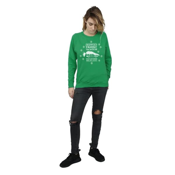 National Lampoon´s Christmas Vacation Womens/Ladies Eat My Dust Sweatshirt