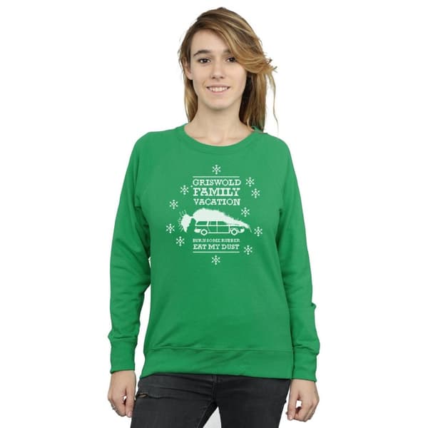 National Lampoon´s Christmas Vacation Womens/Ladies Eat My Dust Sweatshirt