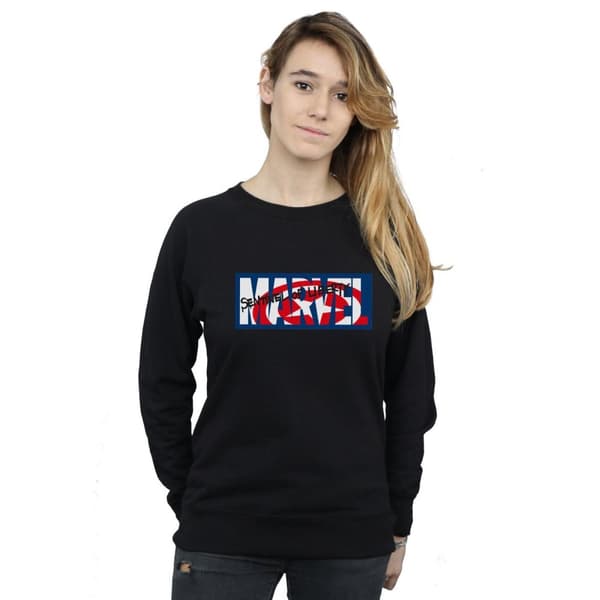 Marvel Comics Womens/Ladies Sentinel Of Liberty Logo Sweatshirt