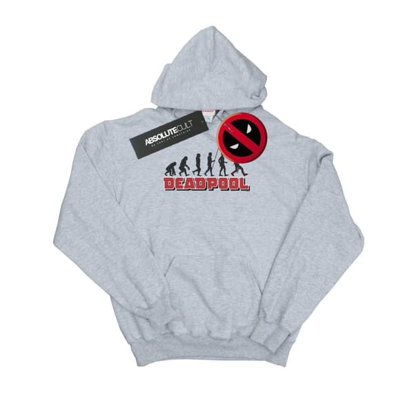 Marvel Huvtröja - Deadpool Evolution, herr Sports Grey XL