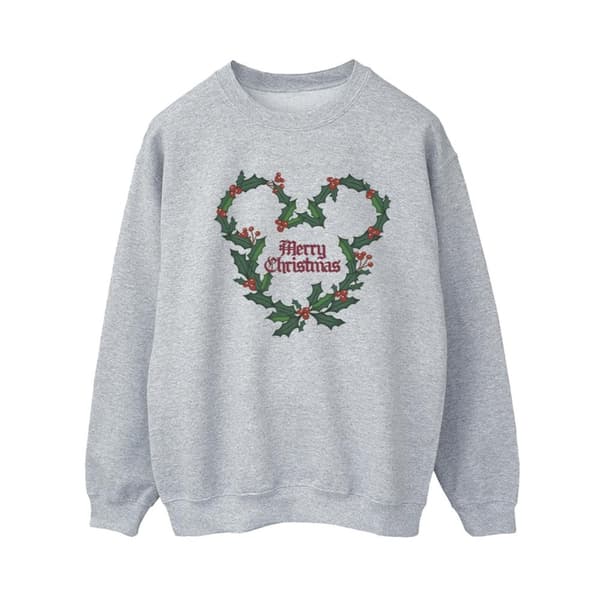 Disney Dam/Tjej Musse Pigg God Jul Holly Sweatshirt