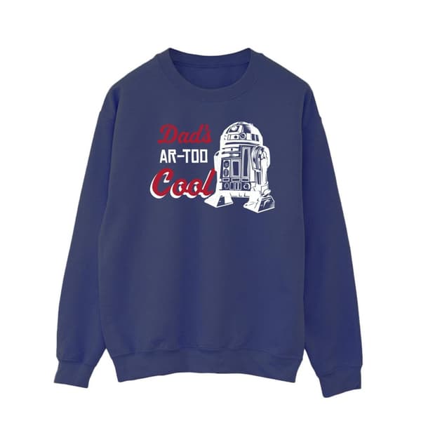Star Wars Mens Dads R2 Cool Sweatshirt Navy Blue XL
