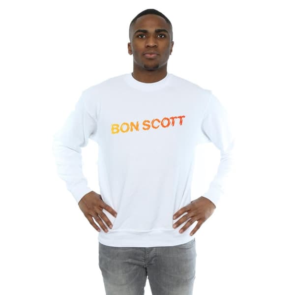Bon Scott Mens Shattered Logo Sweatshirt
