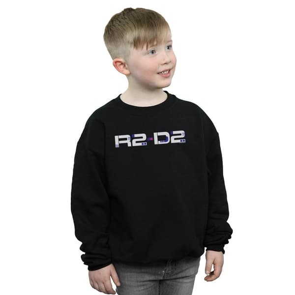 Star Wars Boys The Rise Of Skywalker R2-D2 Text Logo Sweatshirt