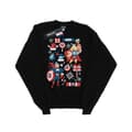 Miniatyrbillede 1 af 3: Marvel Girls Thor And Captain America Christmas Day Sweatshirt