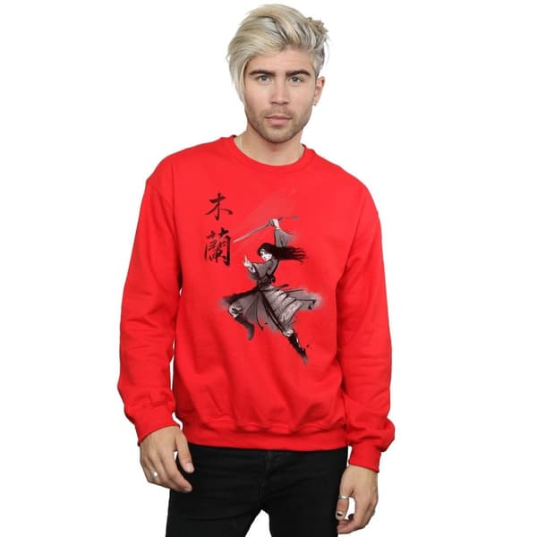 Disney Mens Mulan Movie Sword Jump Sweatshirt