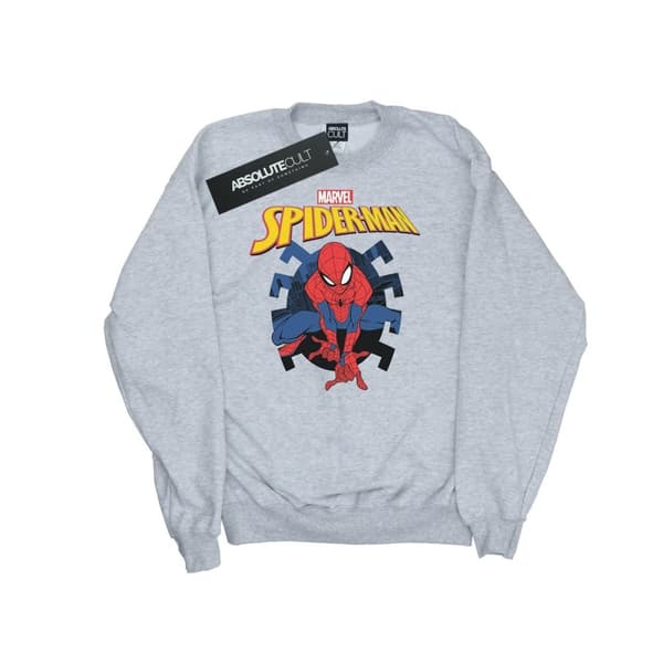 Marvel Sweatshirt med logotyp och emblem från Spider-Man Web Shooting för flickor