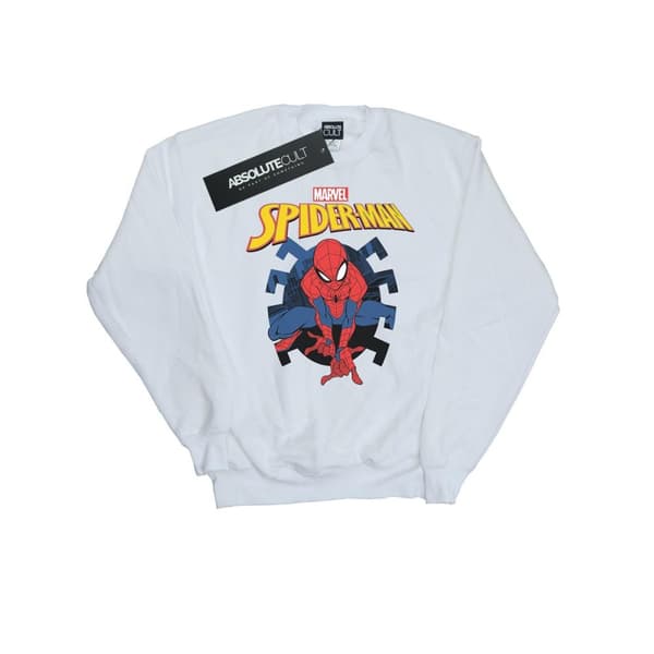 Marvel Sweatshirt med logotyp och emblem från Spider-Man Web Shooting för flickor