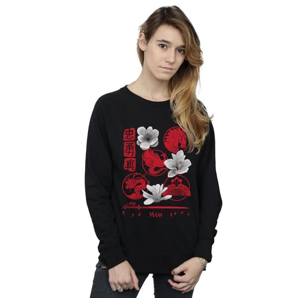 Disney Mulan Movie Icons - Sweatshirt för kvinnor/damer