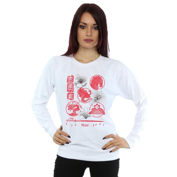 Disney Mulan Movie Icons - Sweatshirt för kvinnor/damer