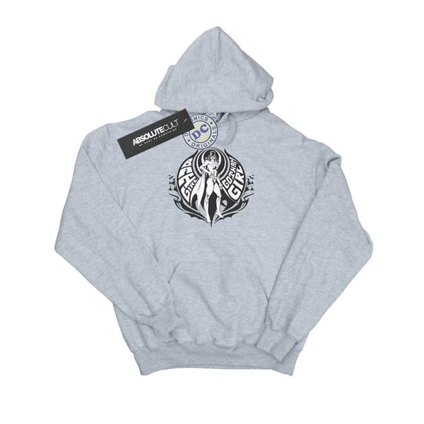 DC Comics Huvtröja för damer/kvinnor Batgirl Gotham Girl Heather Grey M