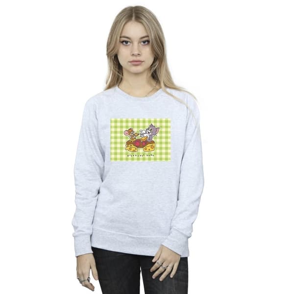 Tom And Jerry Womens/Ladies Breakfast Buds Sweatshirt