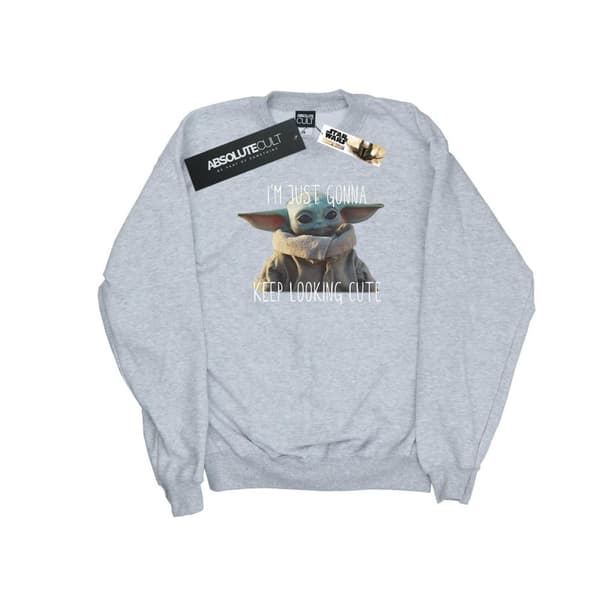 Star Wars Womens/Ladies The Mandalorian Keep Looking Cute Sweatshirt