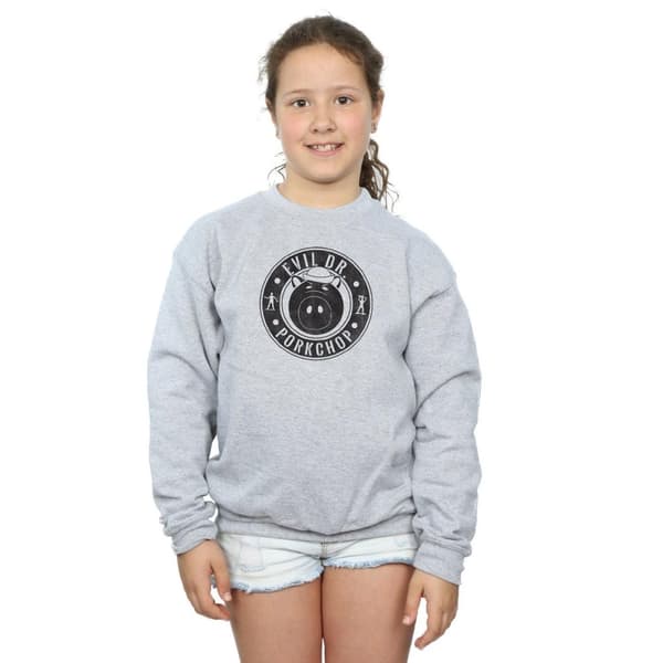 Disney Girls Toy Story Evil Dr Pork Chop Logo Sweatshirt