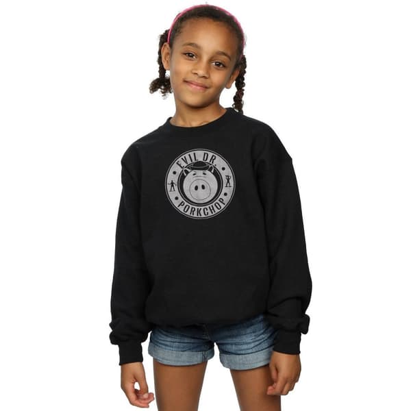 Disney Girls Toy Story Evil Dr Pork Chop Logo Sweatshirt
