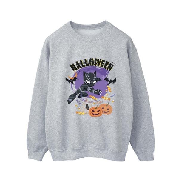 Marvel Mens Black Panther Halloween Sweatshirt Sports Grey M