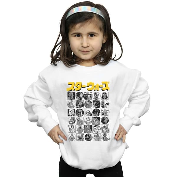 Star Wars Girls Japanese Character Thumbnail Sweatshirt
