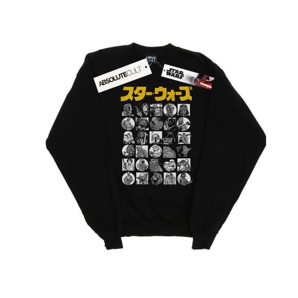 Star Wars Girls Japanese Character Thumbnail Sweatshirt