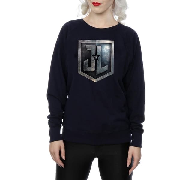 DC Comics Sweatshirt med sköld från Justice League-filmen - dam/dam