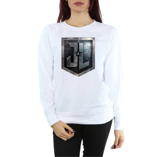 DC Comics Sweatshirt med sköld från Justice League-filmen - dam/dam