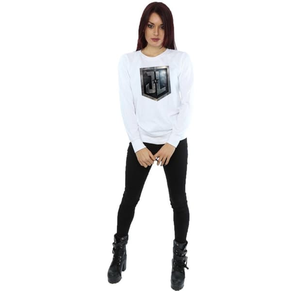 DC Comics Sweatshirt med sköld från Justice League-filmen - dam/dam
