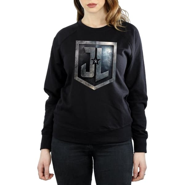 DC Comics Sweatshirt med sköld från Justice League-filmen - dam/dam