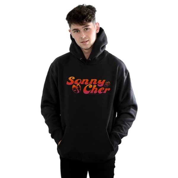 Sonny & Cher Mens Gradient Logo Hoodie