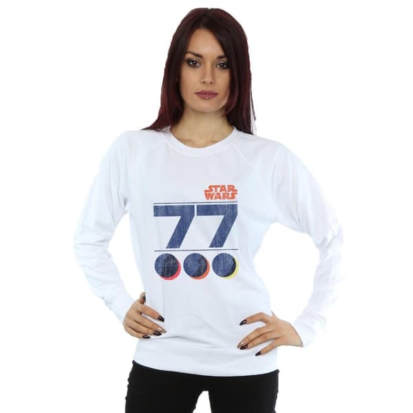Star Wars Dam/Tjej Retro 77 Dödsstjärnan Sweatshirt