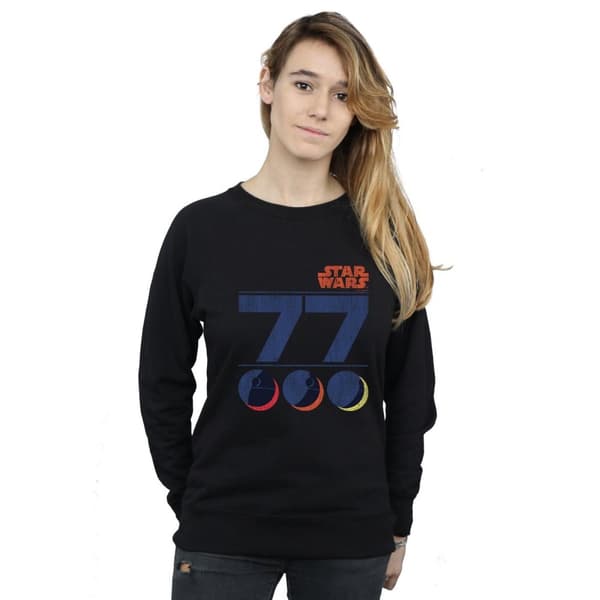 Star Wars Dam/Tjej Retro 77 Dödsstjärnan Sweatshirt