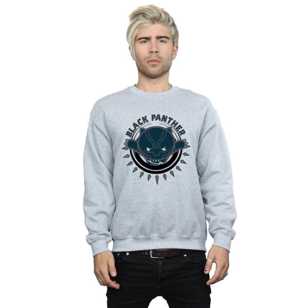 Marvel Mens Kawaii Black Panther Pounce Sweatshirt