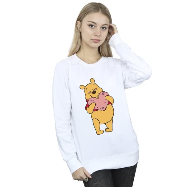 Disney Dam/Tjej Winnie The Pooh Hjärtögon Sweatshirt