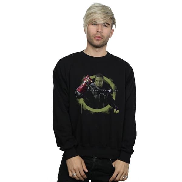Marvel Mens Avengers Endgame Hulk Nano Gauntlet Sweatshirt