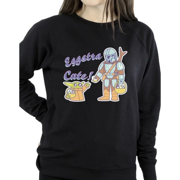 Star Wars Kvinnor/Ladies The Mandalorian Eggstra Cute Grogu Sweatshirt