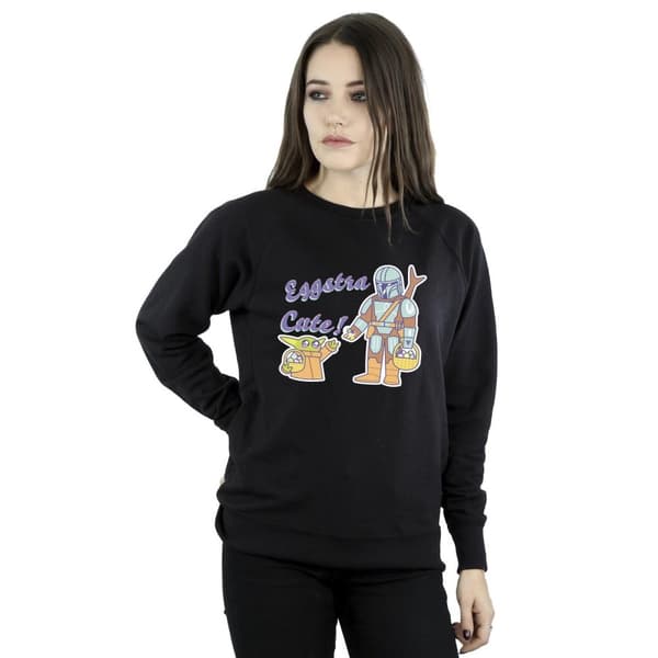 Star Wars Kvinnor/Ladies The Mandalorian Eggstra Cute Grogu Sweatshirt