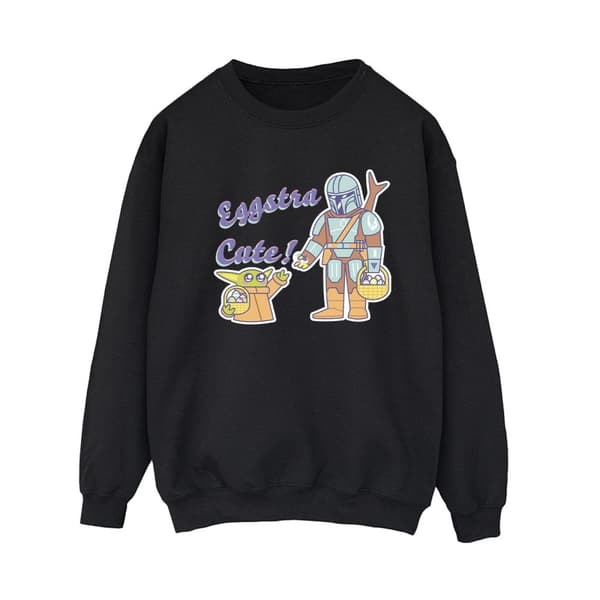 Star Wars Kvinnor/Ladies The Mandalorian Eggstra Cute Grogu Sweatshirt
