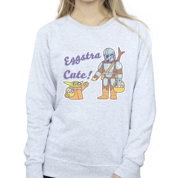 Star Wars Womens/Ladies The Mandalorian Eggstra Cute Grogu Sweatshirt