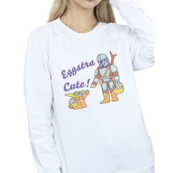 Star Wars Womens/Ladies The Mandalorian Eggstra Cute Grogu Sweatshirt