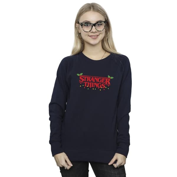 Netflix Sweatshirt med julbelysning från Stranger Things - dam/dam
